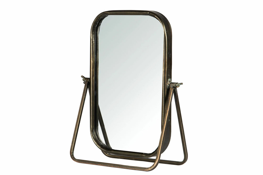 Bordsspegel ANTIQUE antikmässing 34x12x52cm