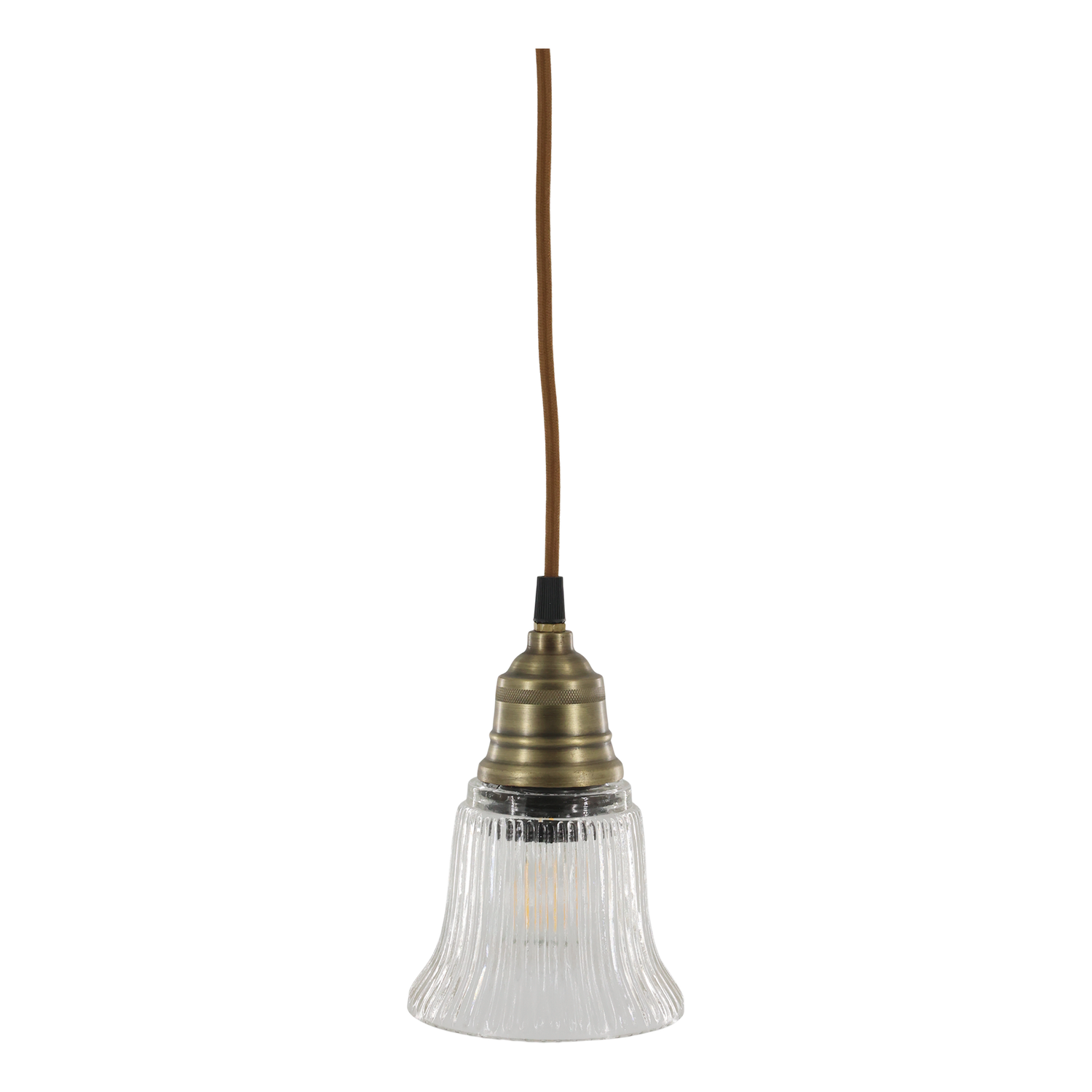Fönsterlampa KLOCKA glas 17x12cm
