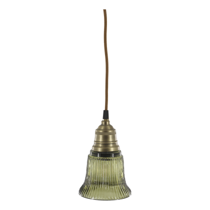 Fönsterlampa KLOCKA glas 17x12cm