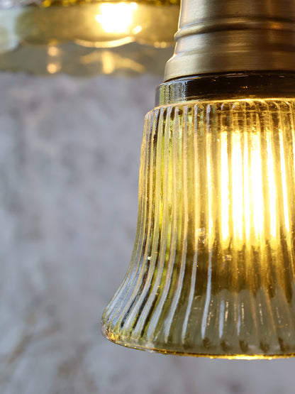 Fönsterlampa KLOCKA glas 17x12cm