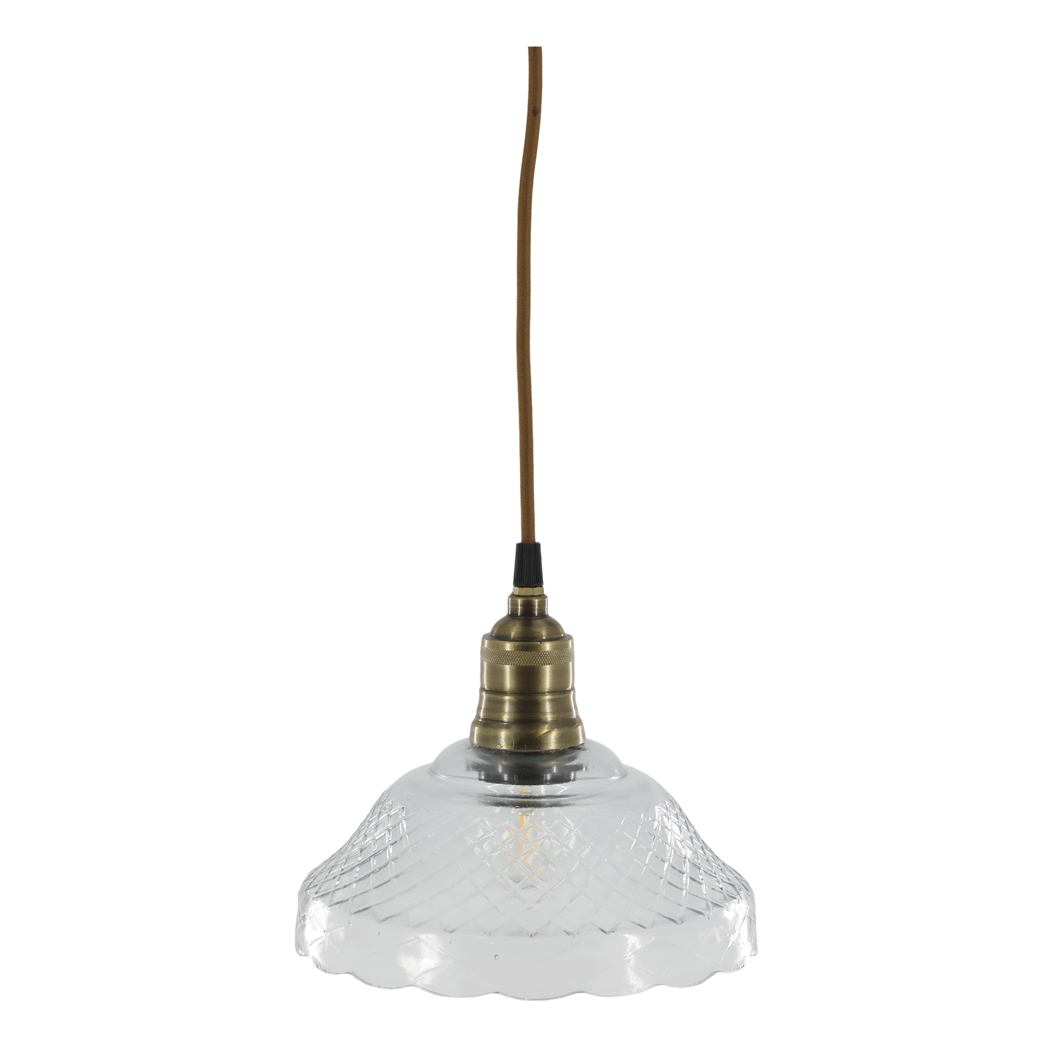 Taklampa GAMMELDAGS glas 18x21cm