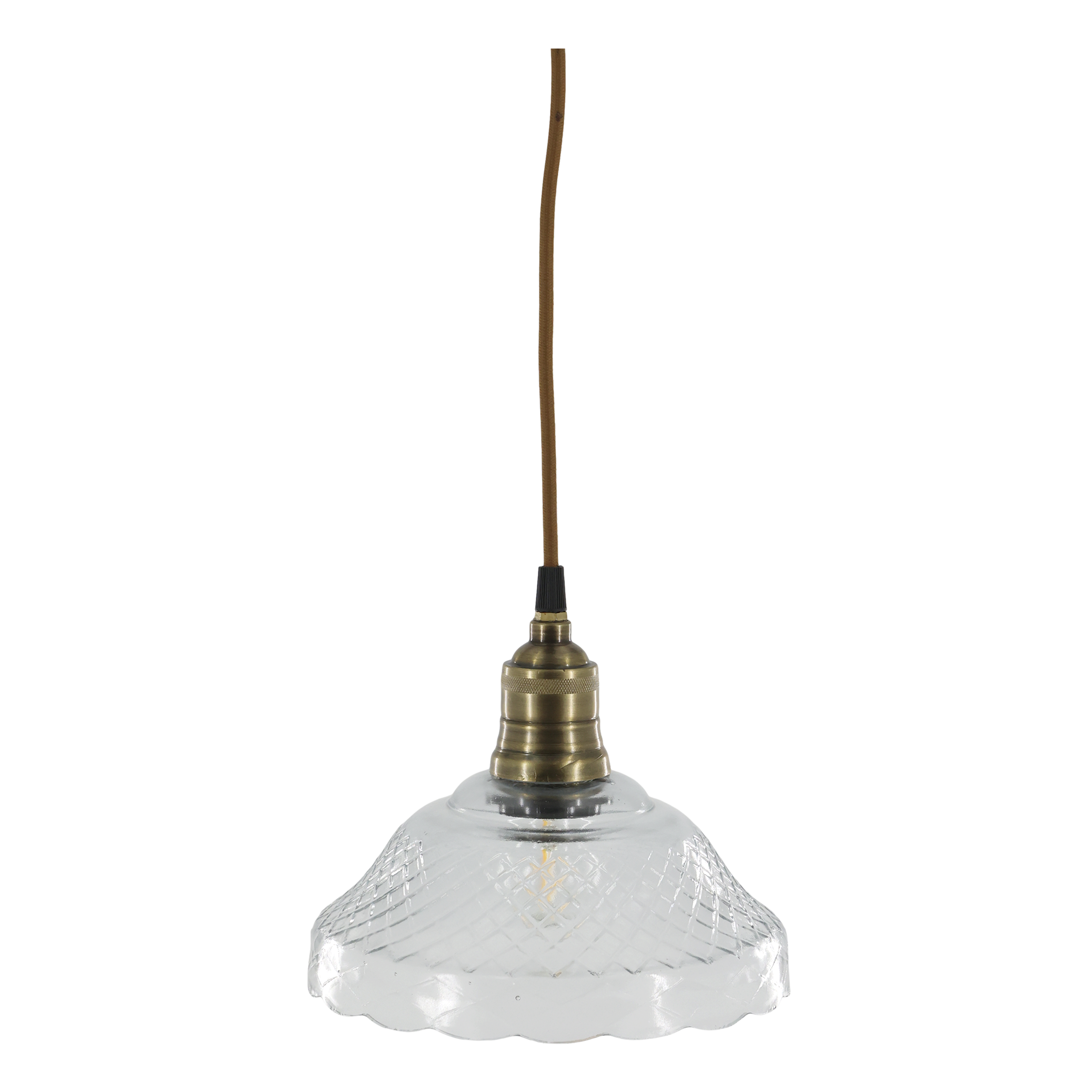 Taklampa GAMMELDAGS glas 18x21cm