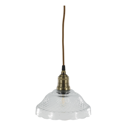 Taklampa GAMMELDAGS glas 18x21cm