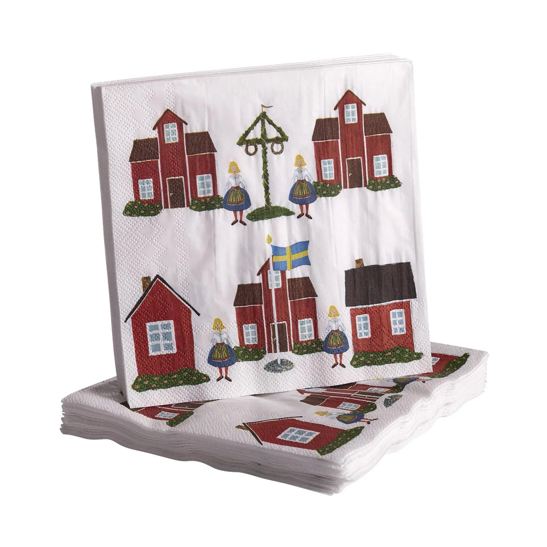 Servett L SVERIGE 20st, 33x33cm