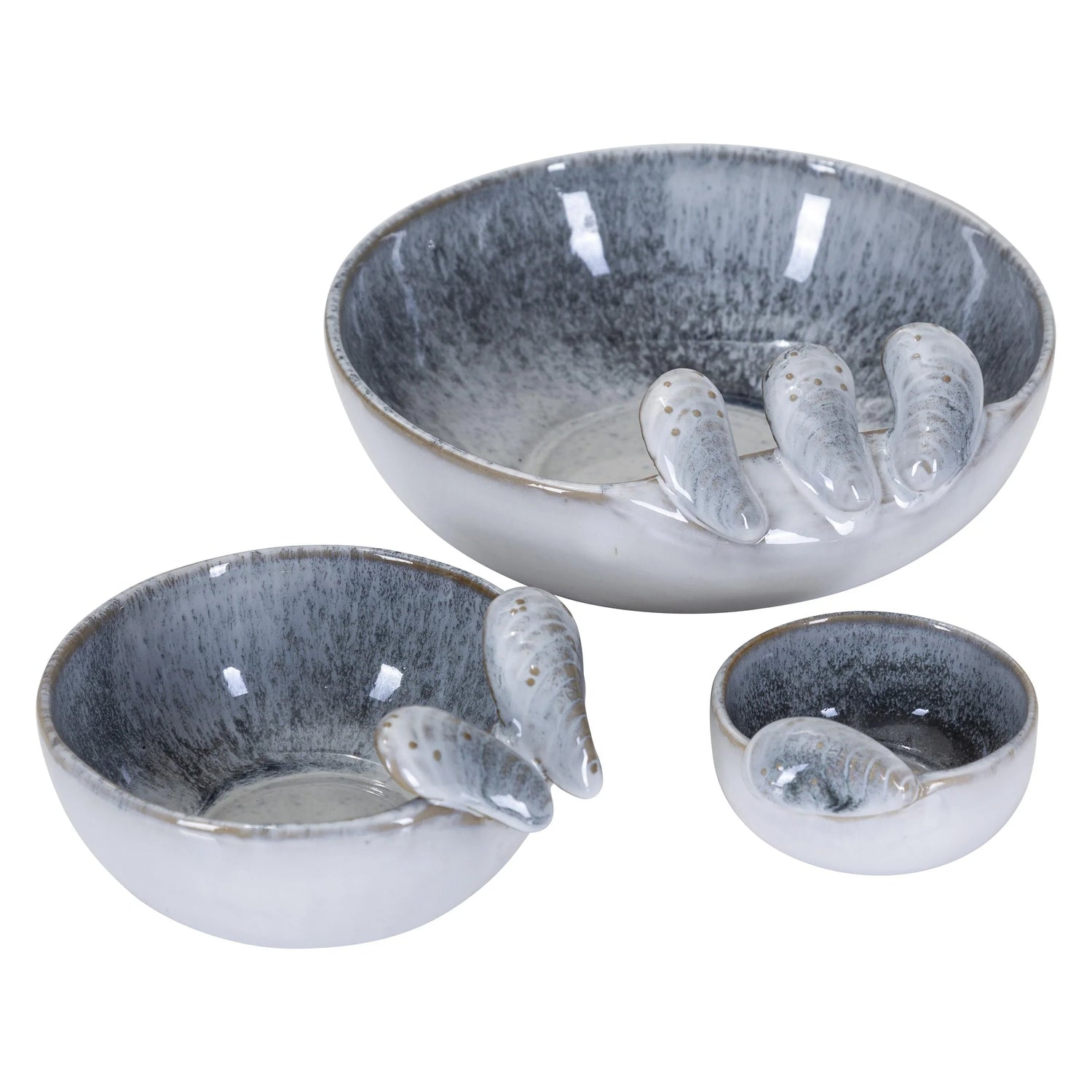 SKÅL MUSSLA, liten, creme ø7cm