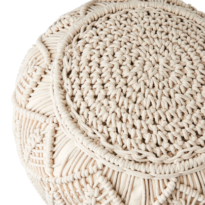 Sittpuff JUNI elfenben Ø40xH35 cm