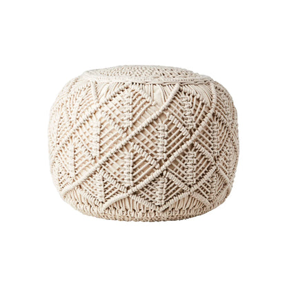Sittpuff JUNI elfenben Ø40xH35 cm