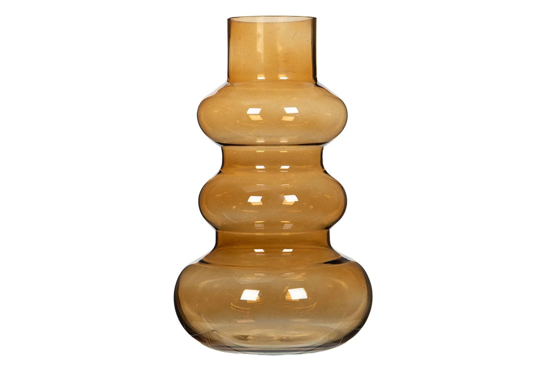 Vas FLORA glas amber