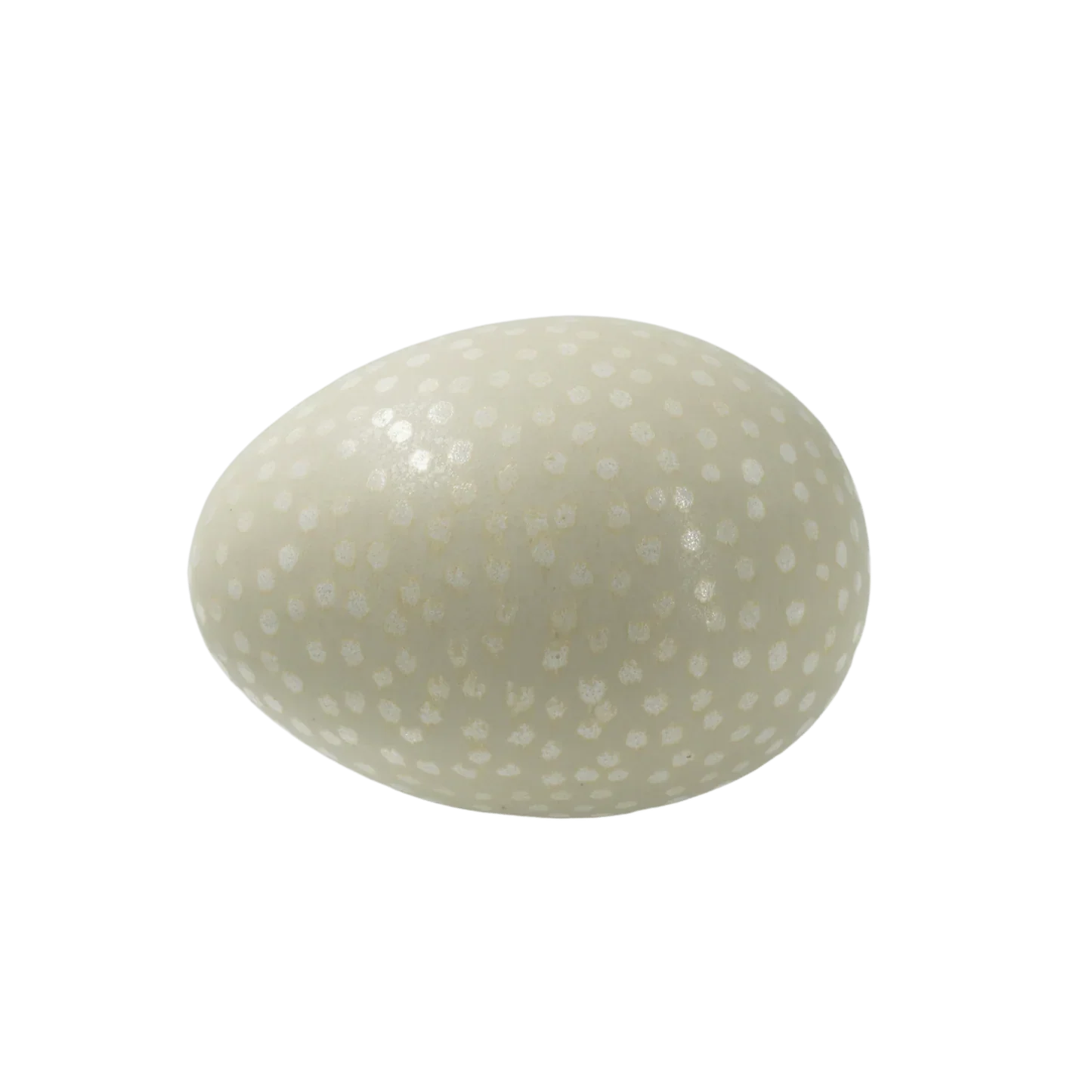 Prydnadsfigur ÄGG, mini, prickigt lav/vit