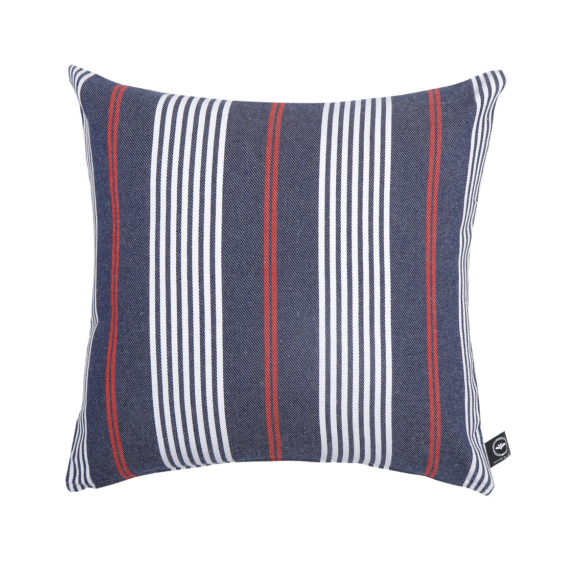 Kuddfodral HAMPUS 45x45cm marin/röd