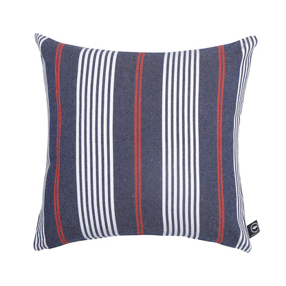 Kuddfodral HAMPUS 45x45cm marin/röd