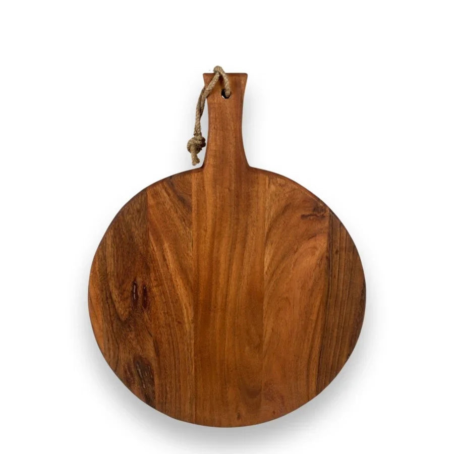 Skärbräda WOODY 45x35cm rund stor acacia
