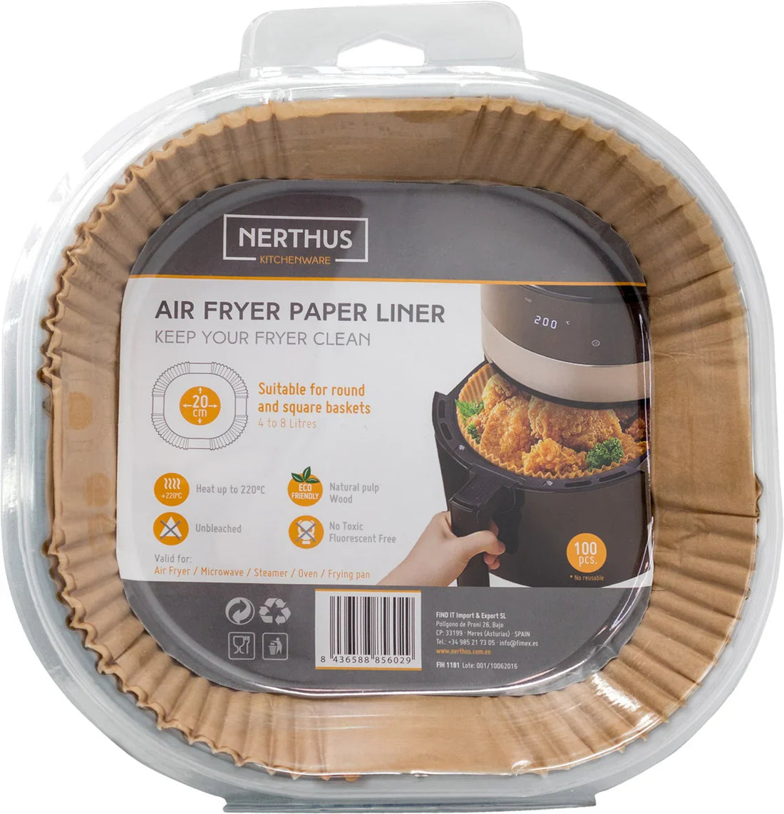 Engångspapper AIRFRY 100st