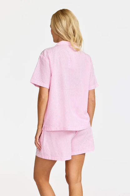 Pyjamas PINK STRIPE kort