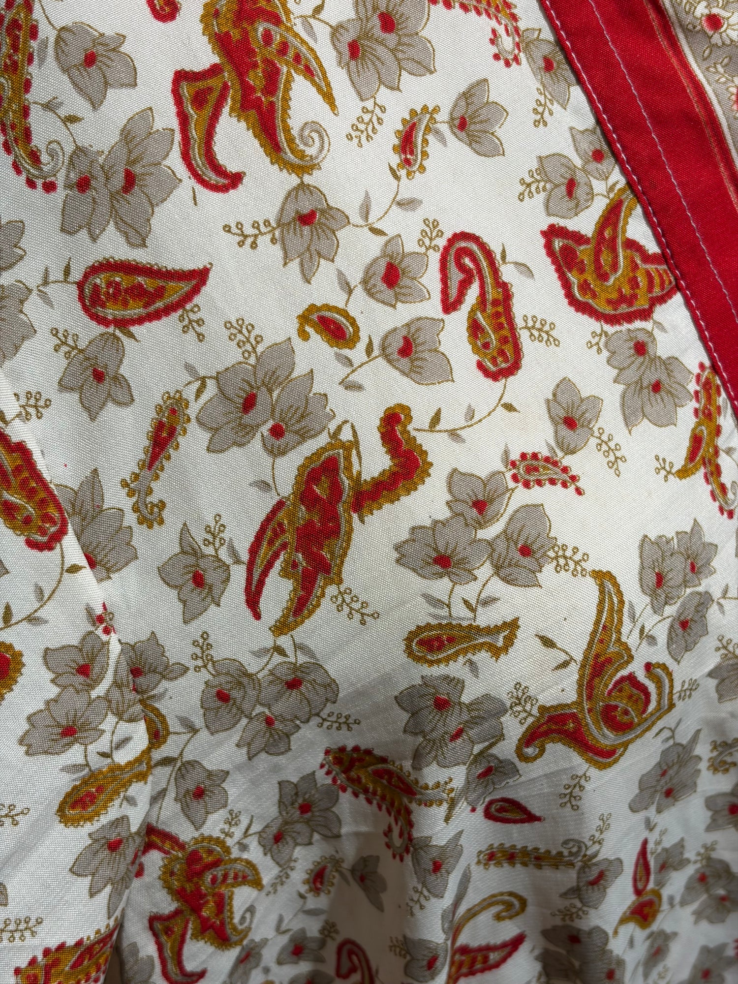 Kimono RED SIENNA PAISLEY vintage