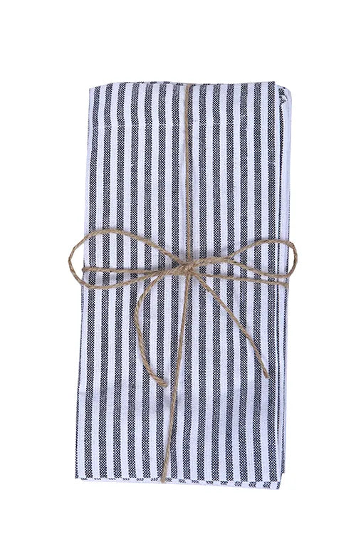Servett STINA 2-pack Mörkgrå/vit