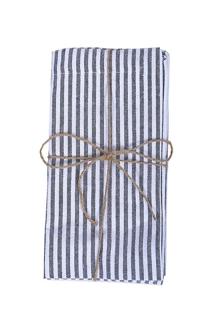 Servett STINA 2-pack Mörkgrå/vit