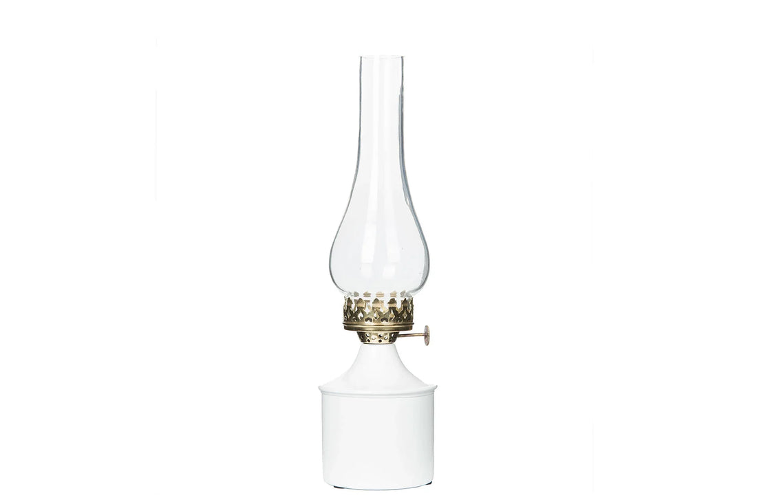 Lampa värmeljus IRIS emalj Vit