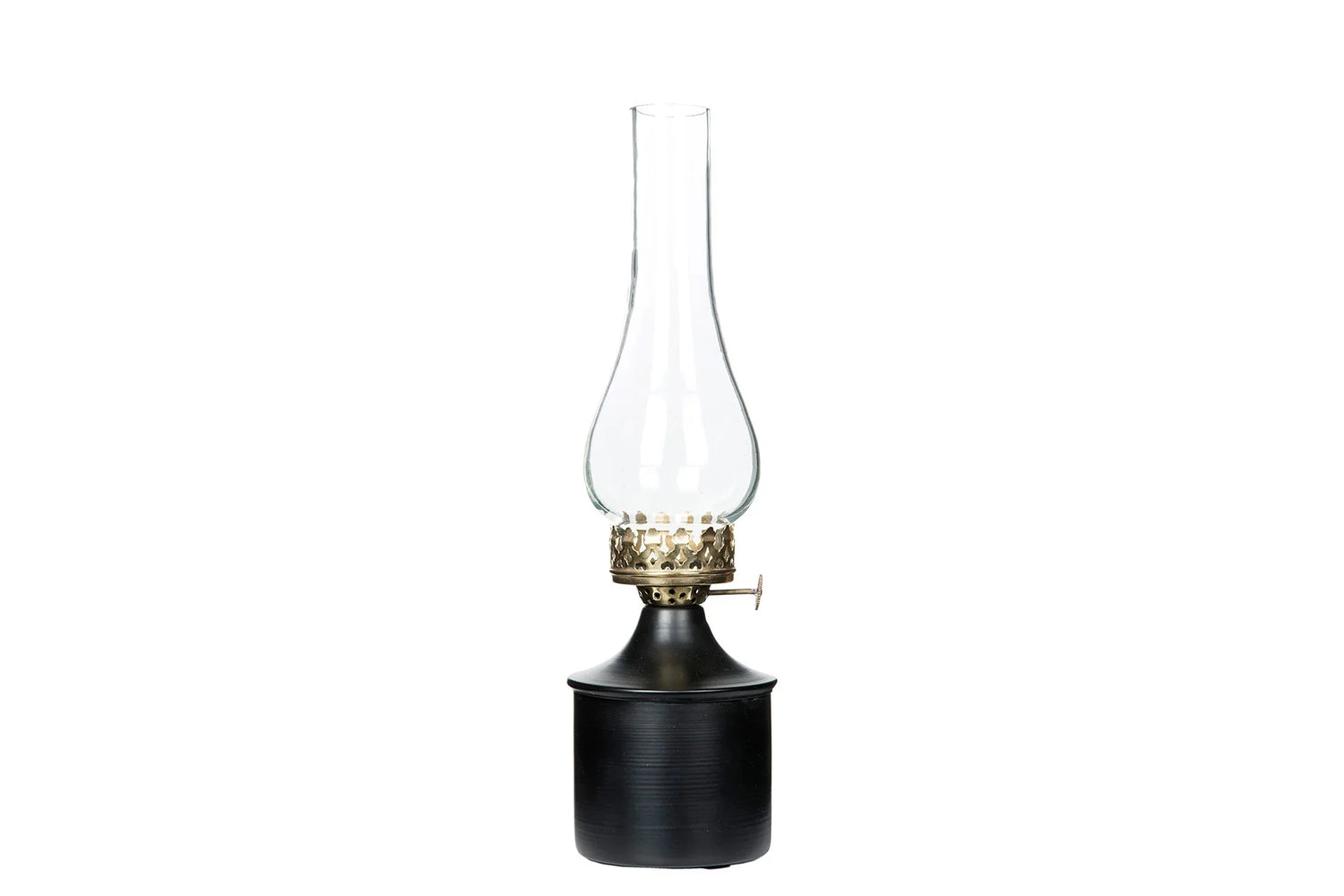 Lampa värmeljus IRIS emalj Svart
