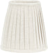 Lampskärm toppring CIA PLISSÉ 20cm Offwhite