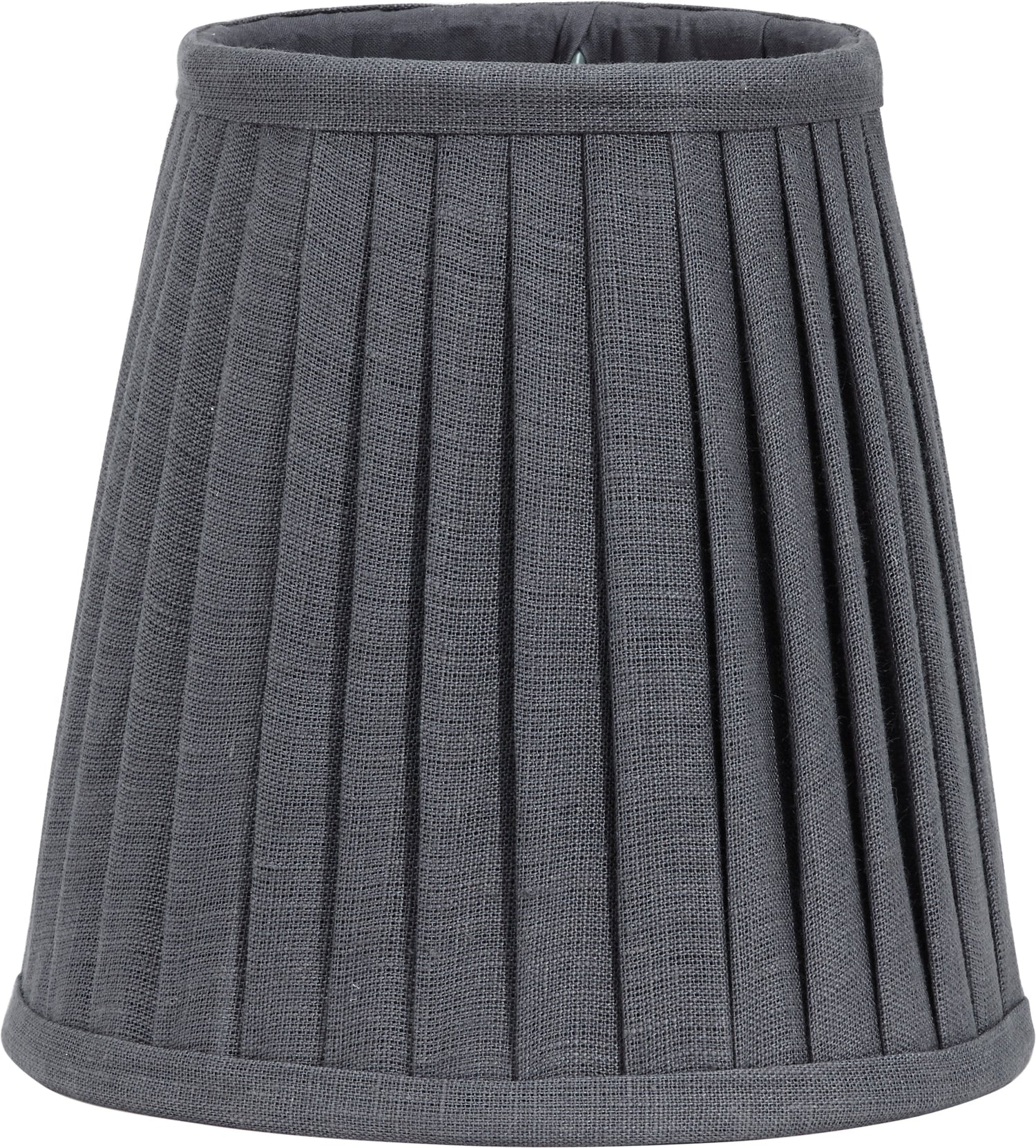 Lampskärm toppring CIA PLISSÉ 20cm Grå