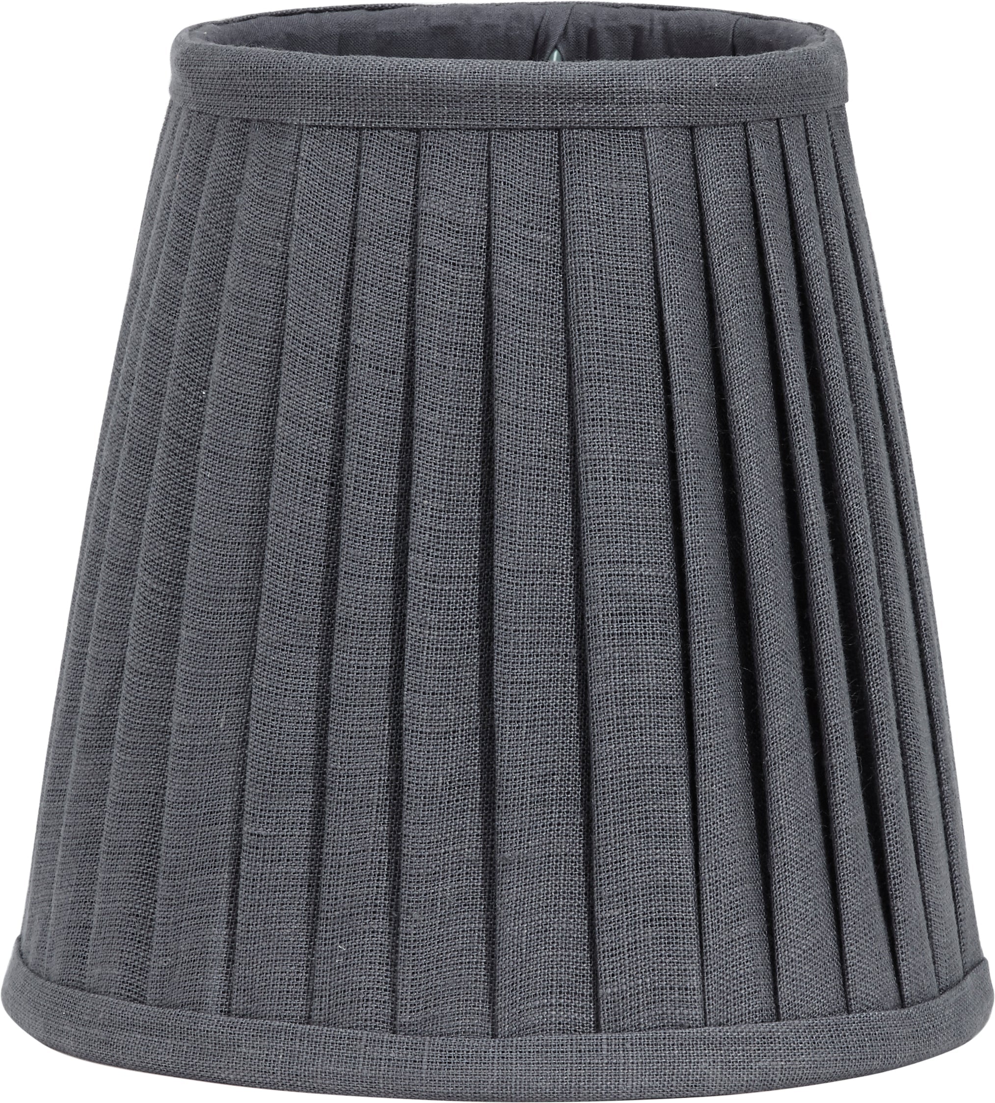 Lampskärm toppring CIA PLISSÉ 20cm Grå