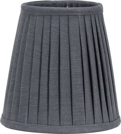 Lampskärm toppring CIA PLISSÉ 20cm Grå