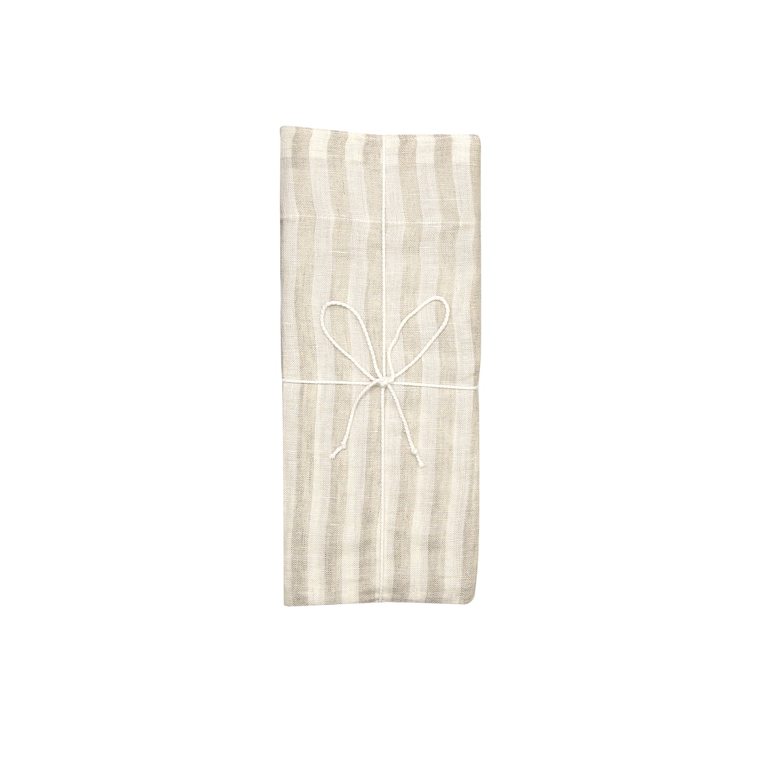 Gardinlängd LOTTA 2-pack 140x280cm 100% lin randig natur/offwhite