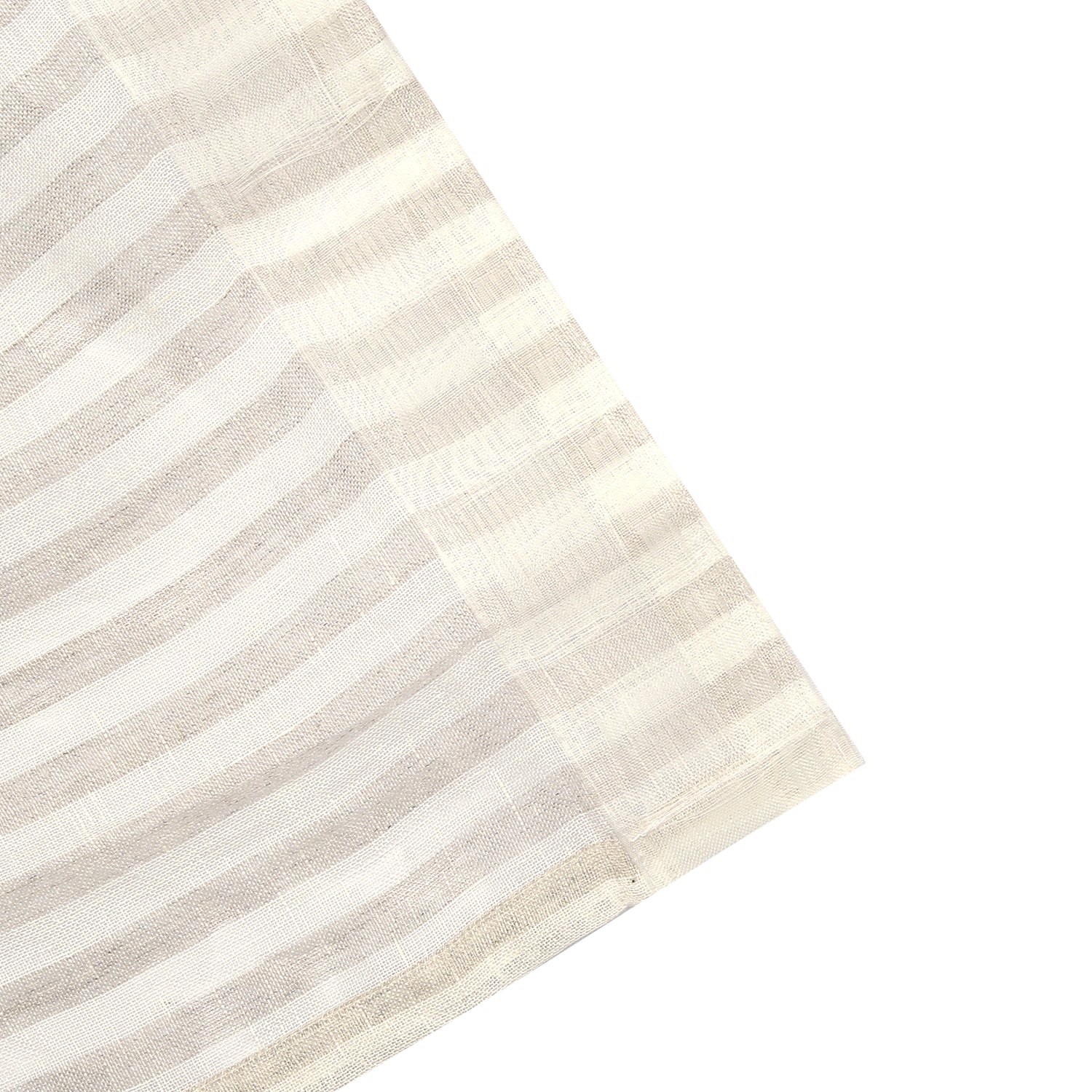 Gardinlängd LOTTA 2-pack 140x280cm 100% lin randig natur/offwhite