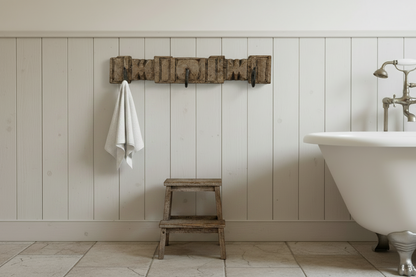 Krokbräda VINTAGE 52,5x9x4cm 3 krokar