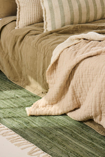Överkast CHECK STITCH  dubbelsäng