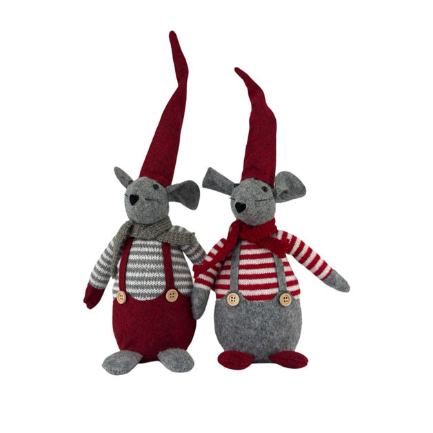 Dekoration MOUSE STRIPEY GREY