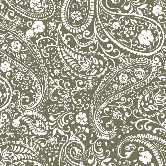 Servett GREEN PAISLEY 20-p