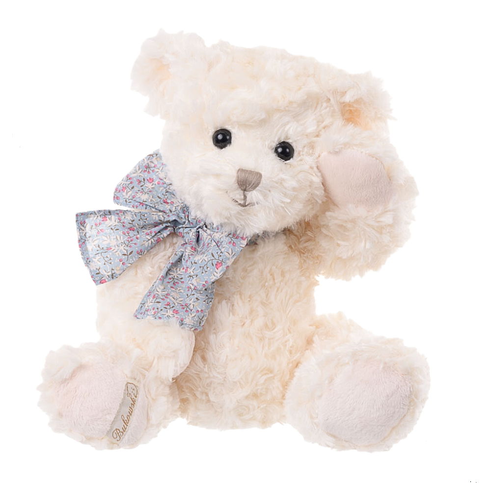 Gosedjur nalle BEAU GARCON ANTOINE 40cm blå rosett