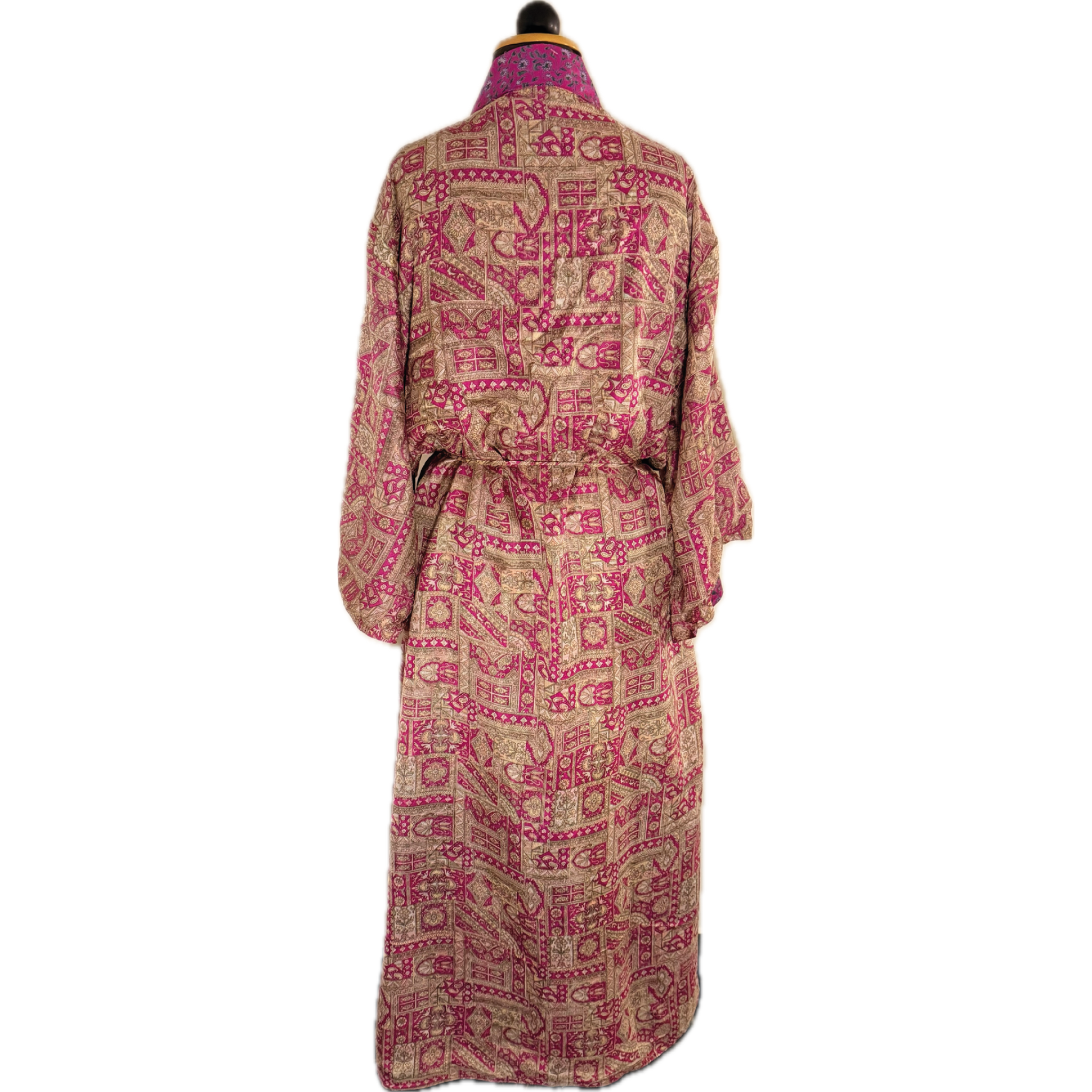Kimono IMPERIAL FUCHSIA vintage vändbar