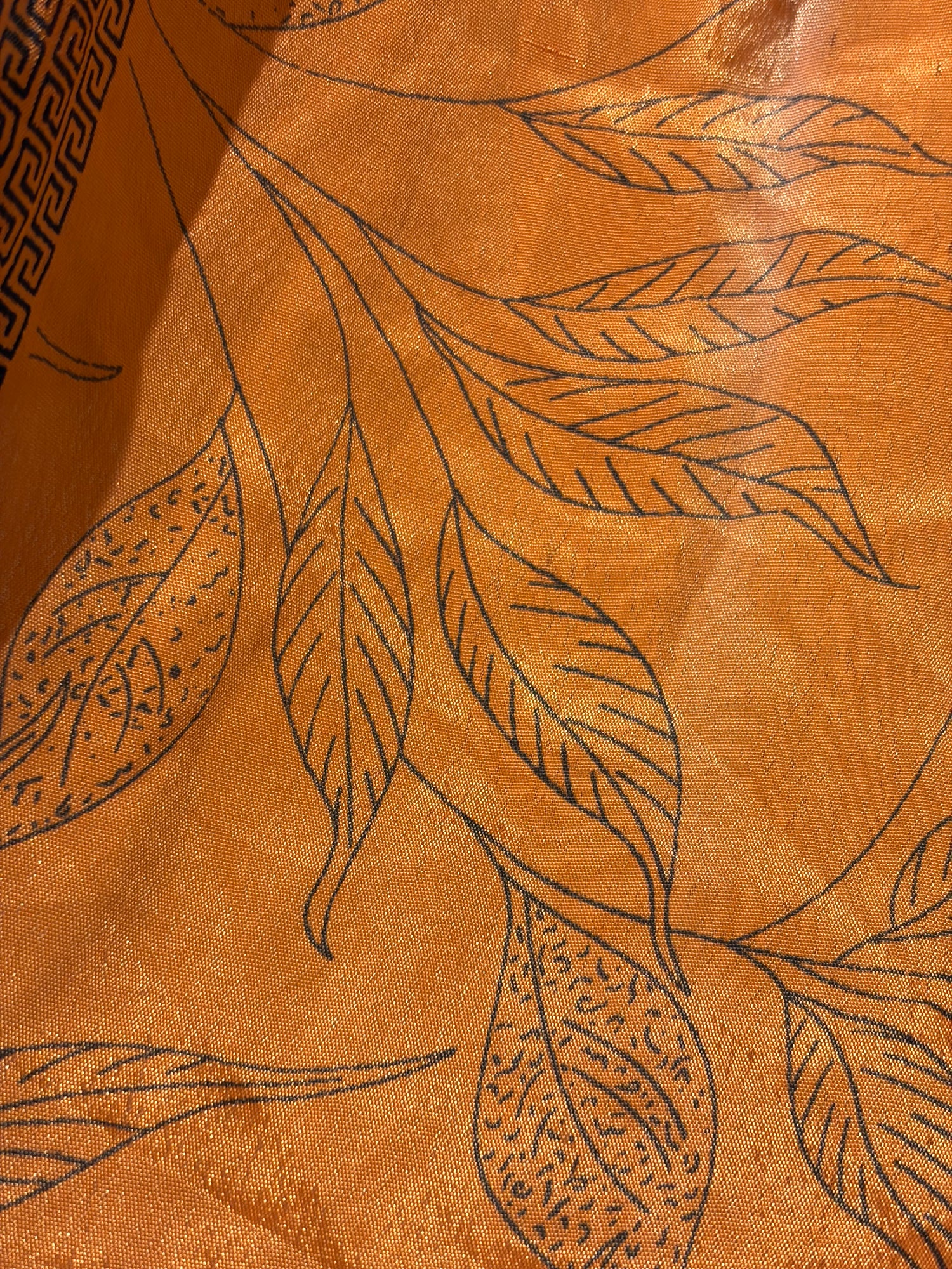 Kimono ORANGE LEAVES vintage