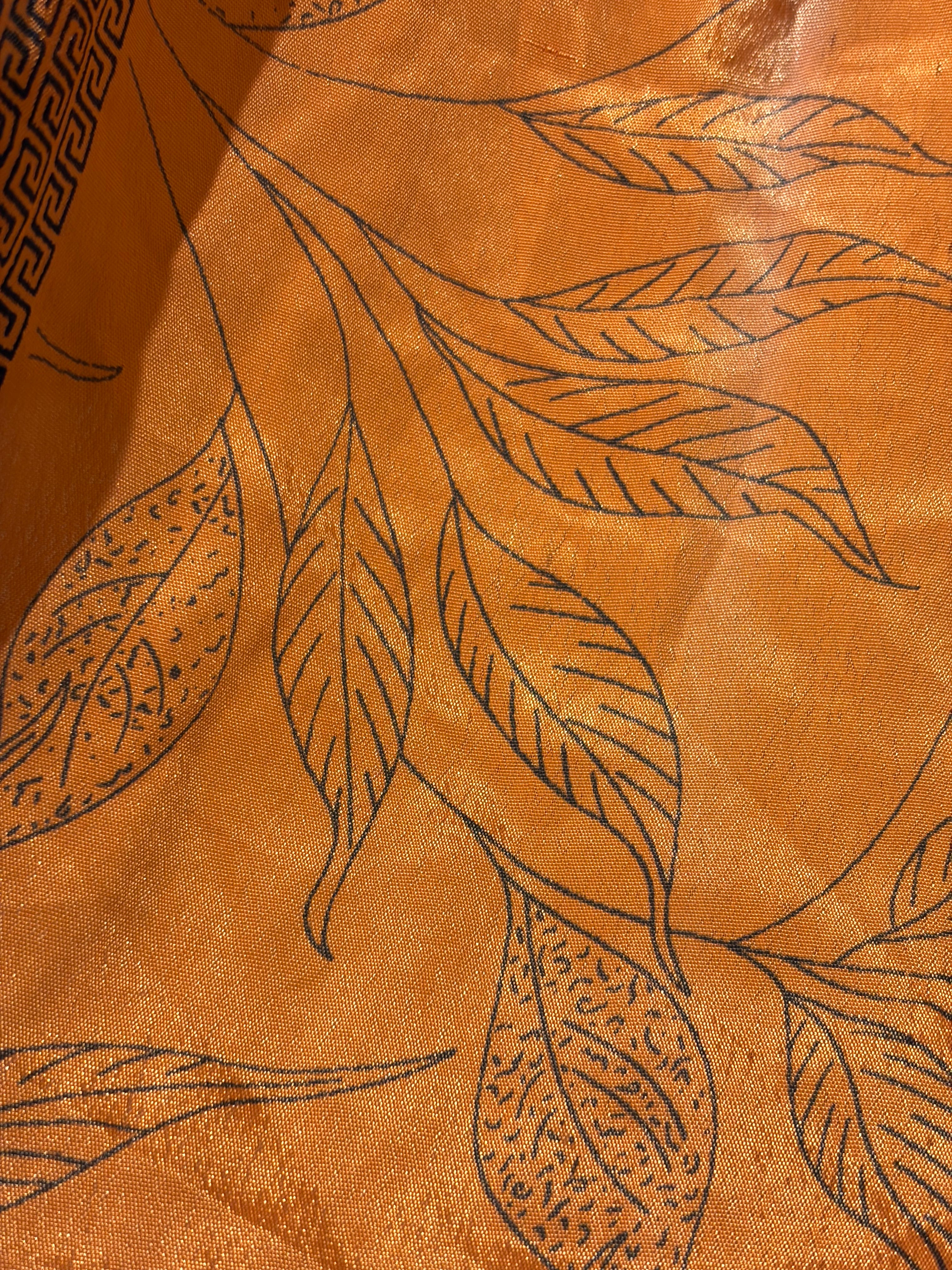 Kimono ORANGE LEAVES vintage