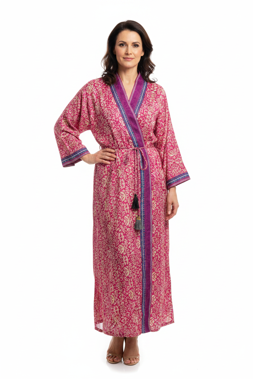 Kimono PURPLE MEADOW vintage