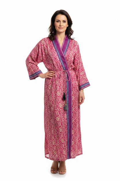 Kimono PURPLE MEADOW vintage