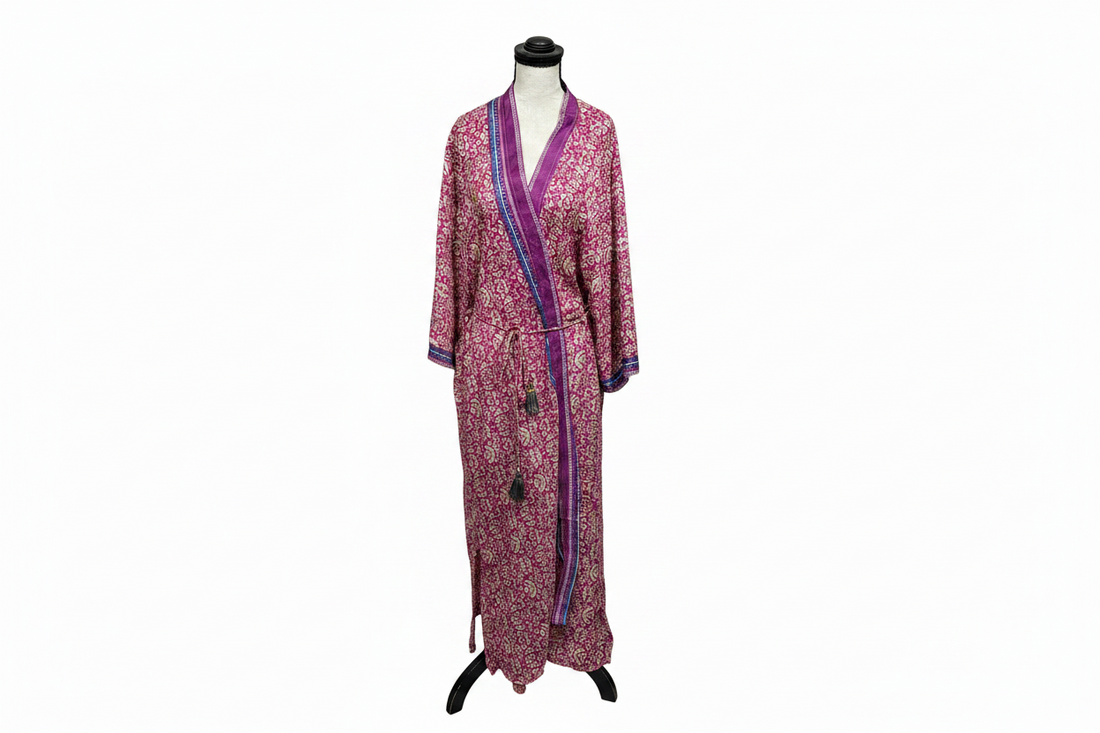 Kimono PURPLE MEADOW vintage