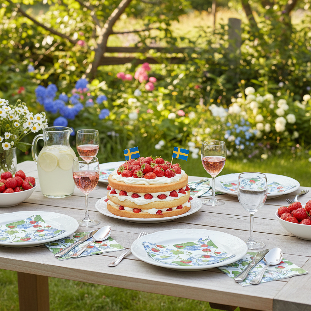 Servett STRAWBERRIES luncheon