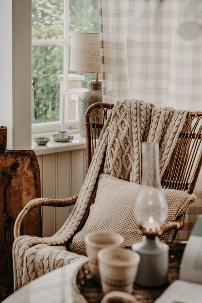 Lampa värmeljus IRIS emalj