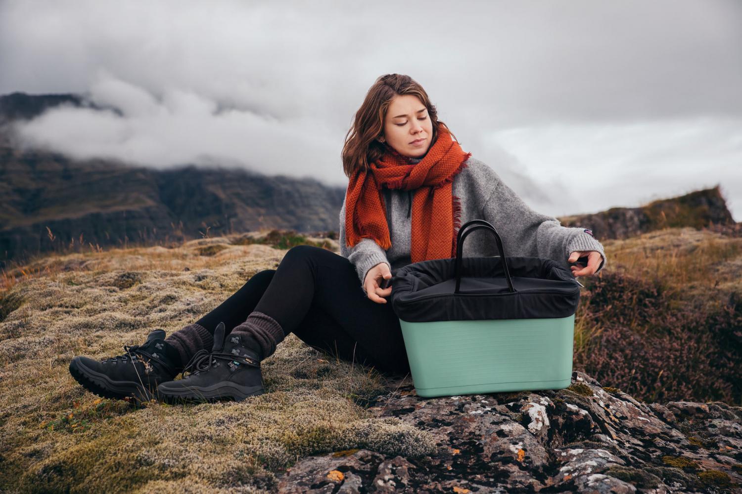 Väska HINZA green plastic