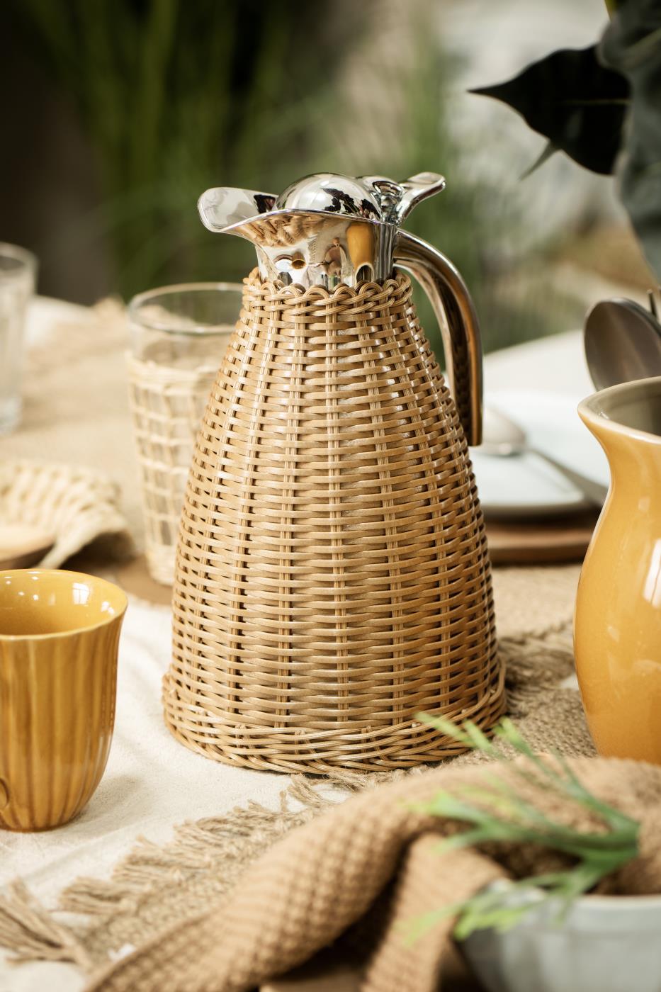 Termoskanna RATTAN brun