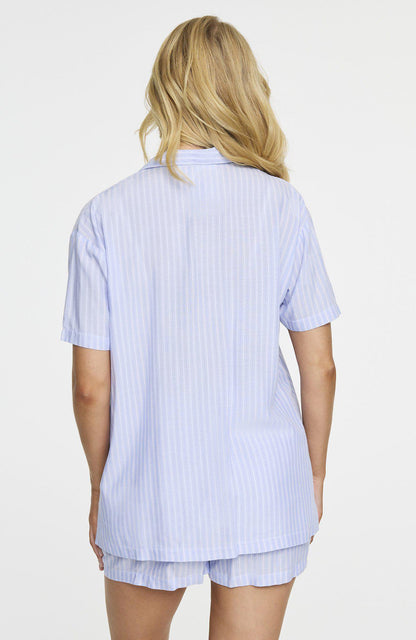 Pyjamas BLUE STRIPE kort