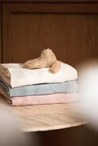 Pläd barn COSY KNIT havre