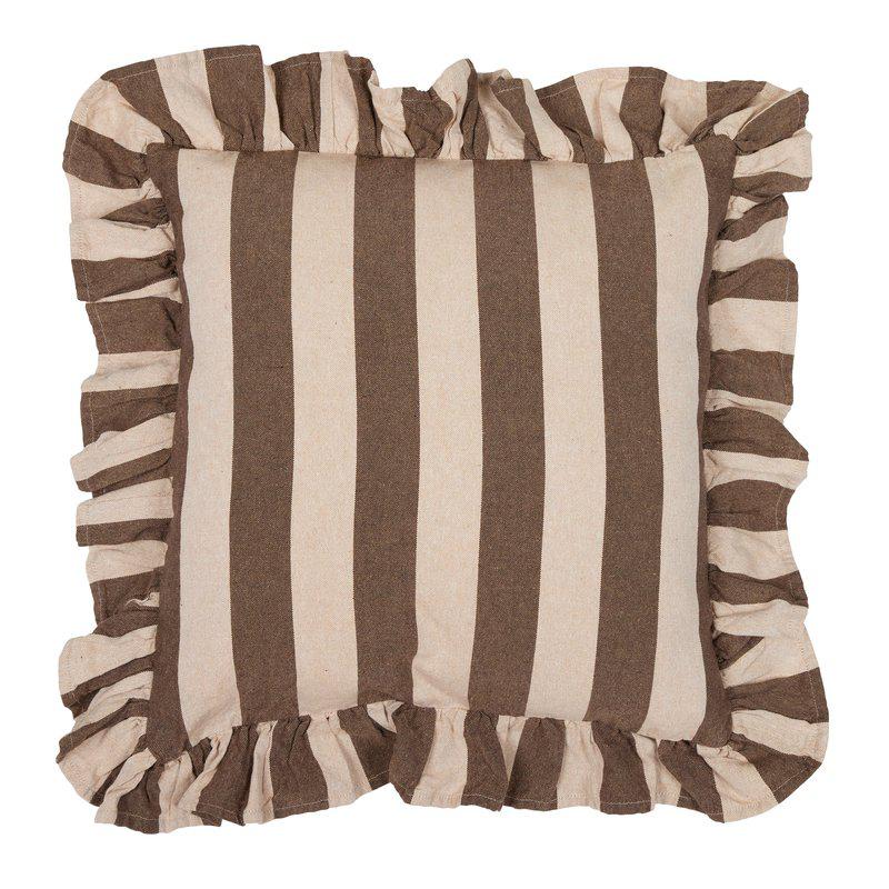 Kuddfodral AMALIA VOLANG nougat 45x45 cm