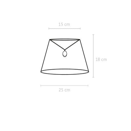 Lampskärm klämring OVAL 20cm