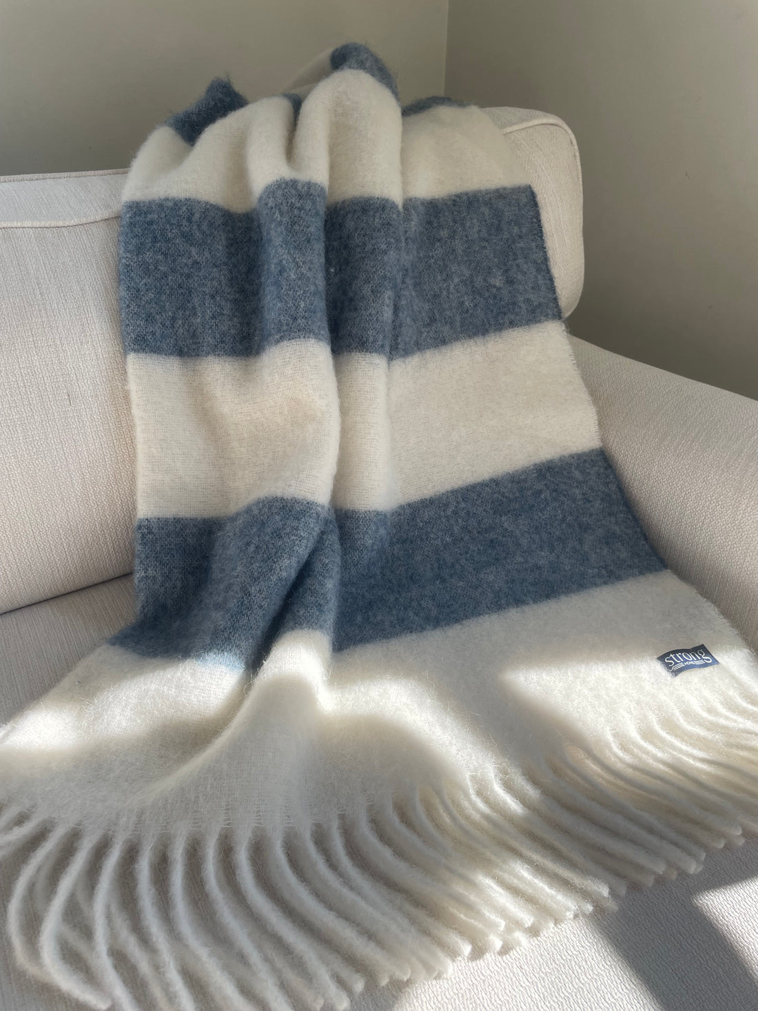 Pläd CHUNKY BARSTRIPE Throw indigo