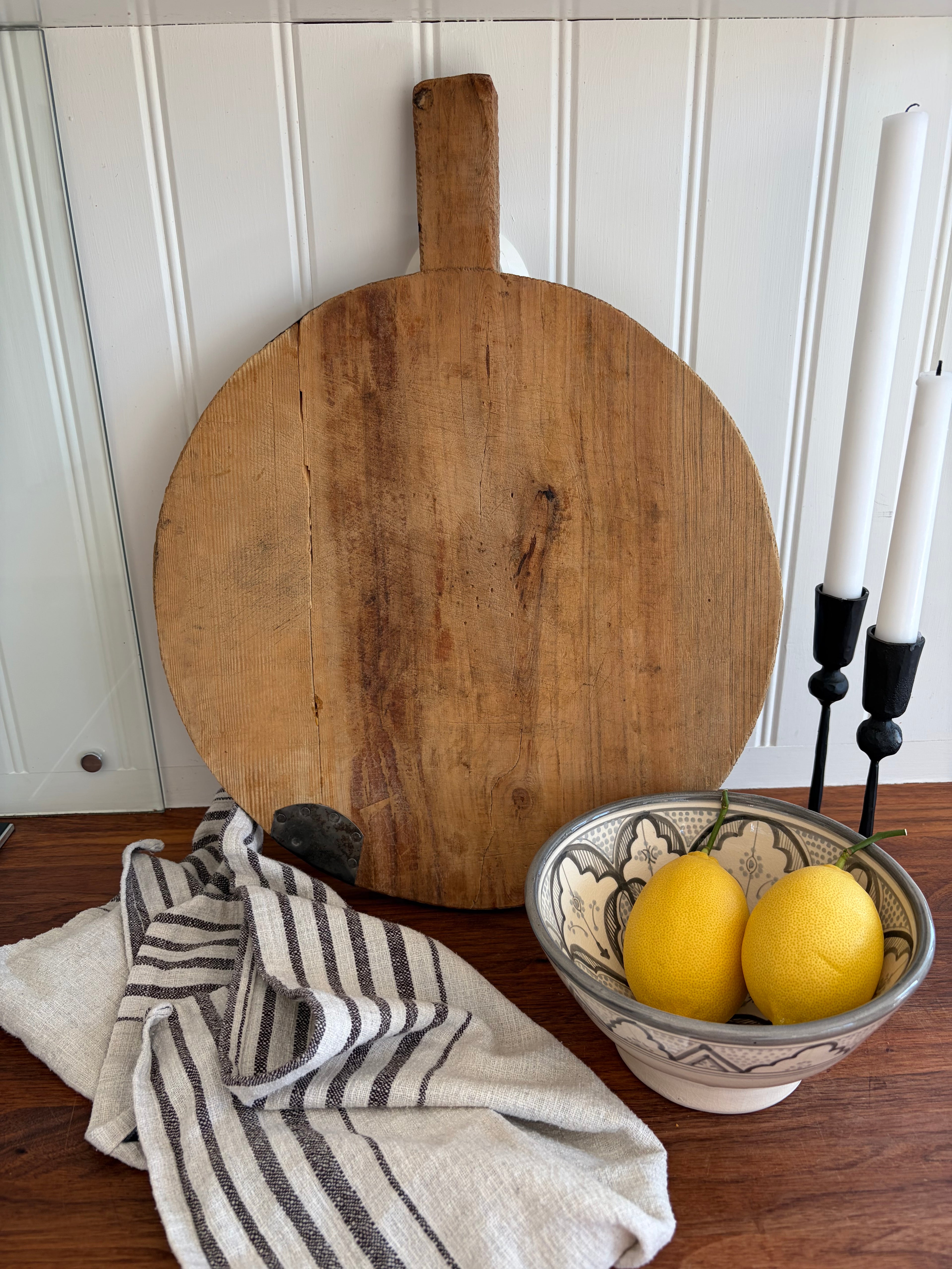 Serveringsbricka/brödspade VINTAGE rund 37,5cm